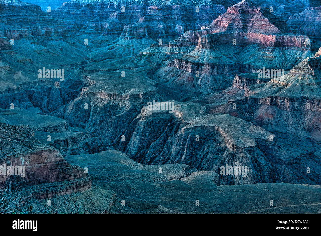 Stati Uniti d'America, America, Stati Uniti, Arizona Grand Canyon National Park, il Fiume Colorado, rocce, paesaggio, Foto Stock