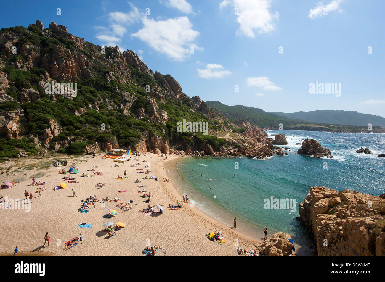 L'Italia, Sardegna, Sardegna, Europa, Europeo, isola, isola, isole, isole del Mar Mediterraneo, giorno Li Cossi, Spiaggia Li Cossi, Cos Foto Stock