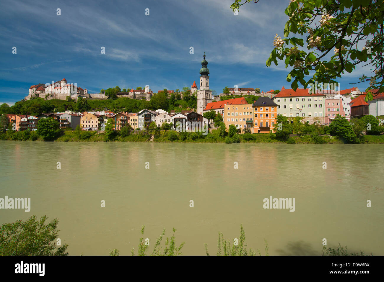 La Baviera, Europa House, home, la costruzione, la costruzione, storico vecchio, architettura, facciata, arte, mestiere, cultura, culturale, arco Foto Stock