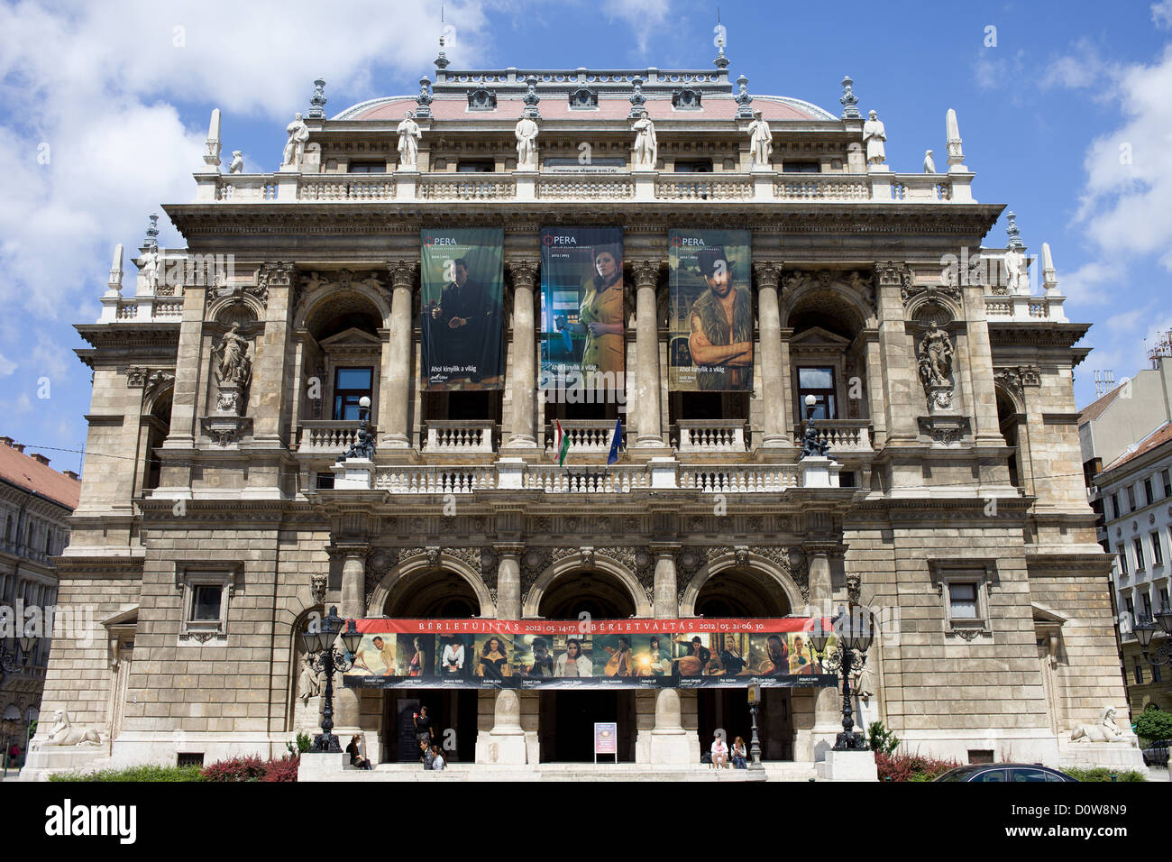 Budapest Opera House, punto di riferimento storico di Budapest, Ungheria. Foto Stock