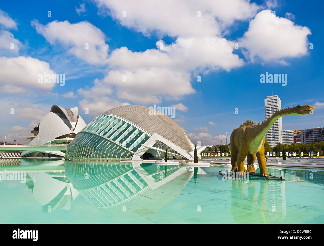 Città delle Arti e delle Scienze - Valencia Spagna Foto Stock