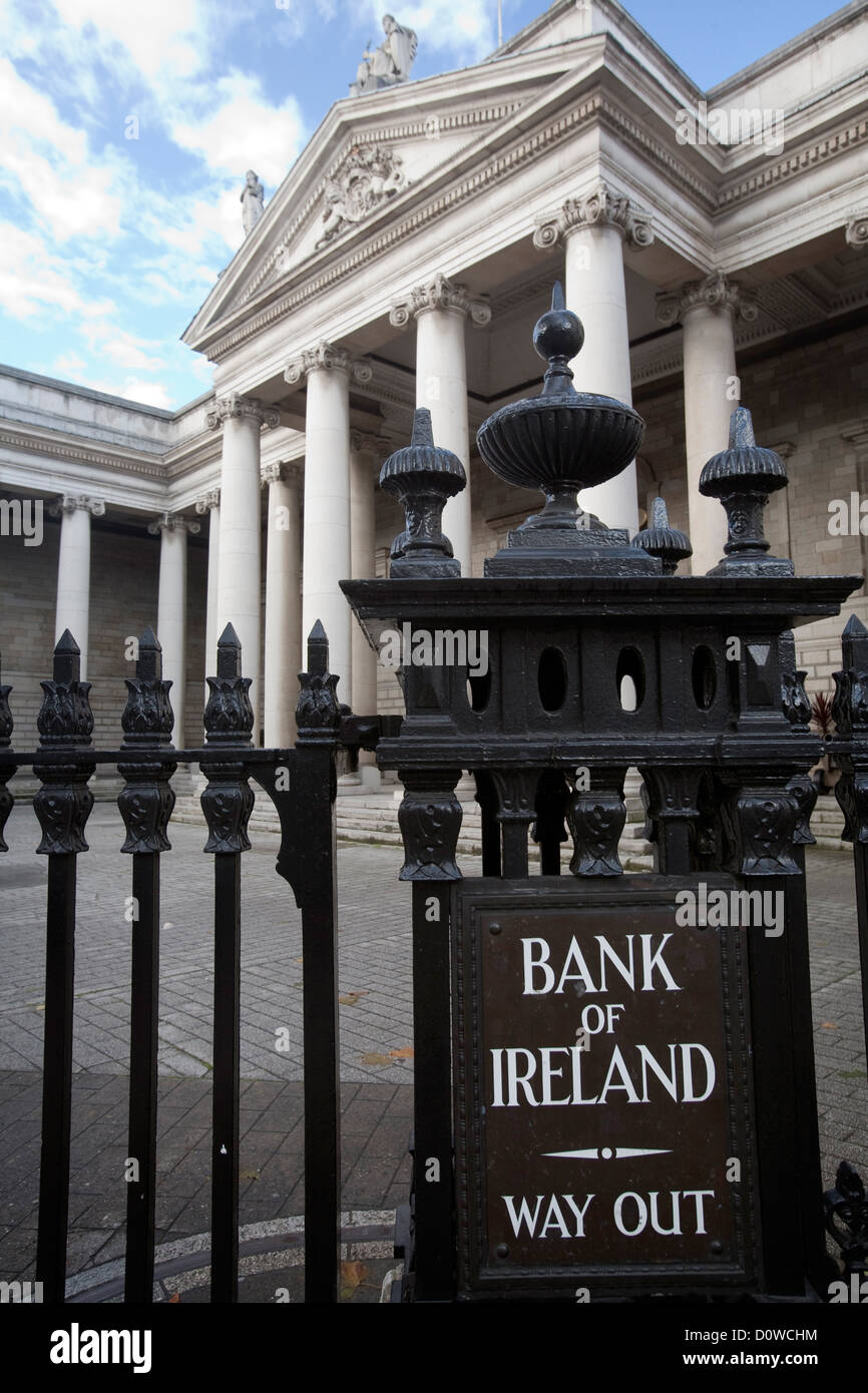 Dublino, Irlanda, Bank of Ireland Foto Stock