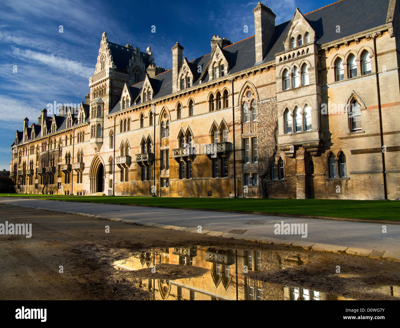 L'ingresso al Christ Church College di Oxford dopo il novembre 2012 inondazioni 2 Foto Stock