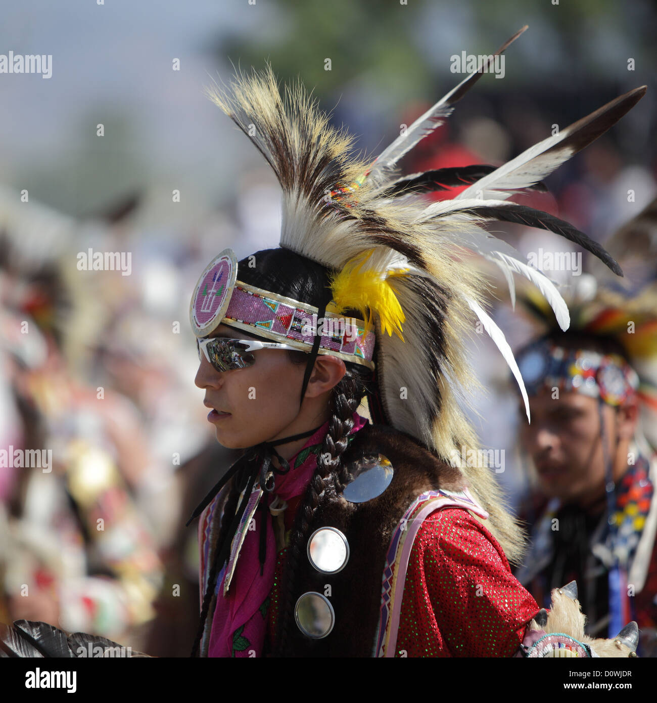 SAN BERNARDINO, CALIFORNIA - 13 ottobre: il San Manuel Band di indiani tenere la loro annuale Pow Wow in San Bernardino, 2012 Foto Stock