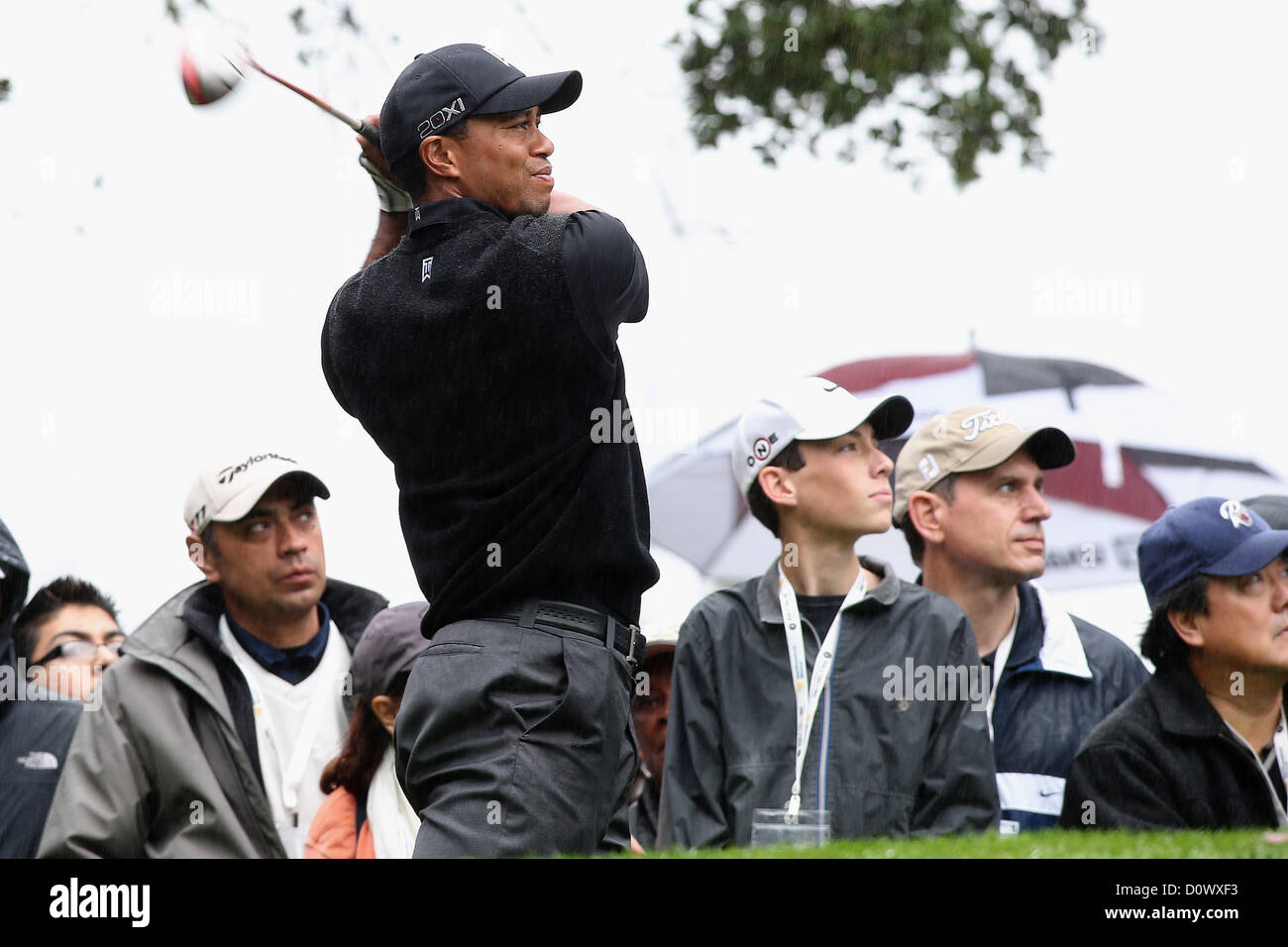 Dal 1 dicembre 2012 - Thousand Oaks, California, Stati Uniti - 12/01/12 Thousand Oaks, CA: Tiger Woods durante il terzo round del 2012 World Challenge presentato da Northwestern reciproco. Tenuto allo Sherwood Country Club. (Credito Immagine: © Michael Zito/eclipse/ZUMAPRESS.com) Foto Stock