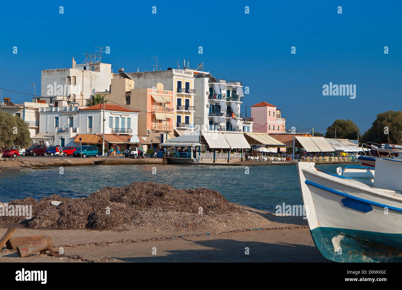 Aegina Island al mar mediterraneo in Grecia Foto Stock