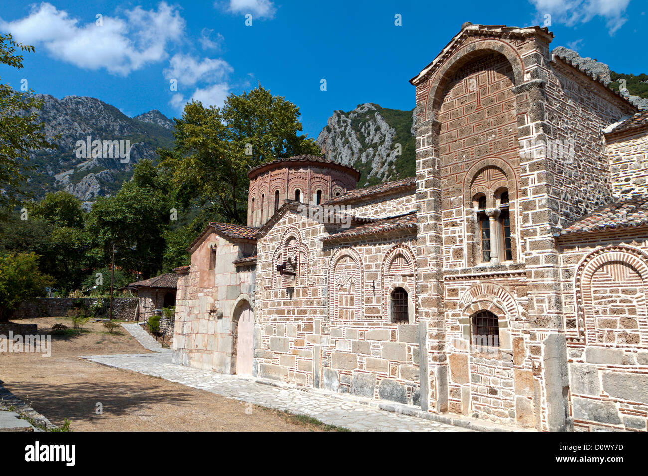 Vecchia chiesa di Porta Panagia a Trikala città in Grecia Foto Stock