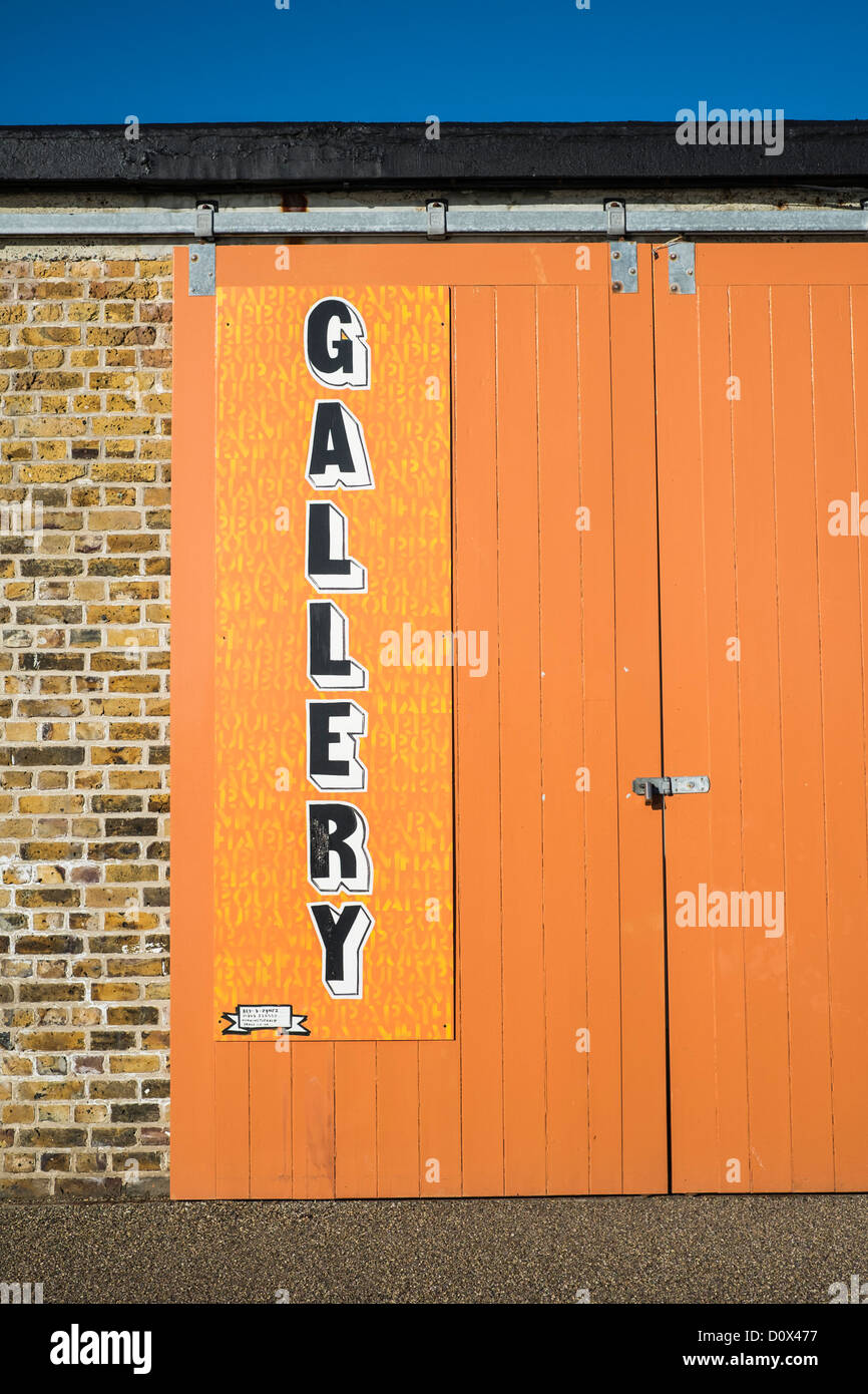 Galleria locale segno. Foto Stock