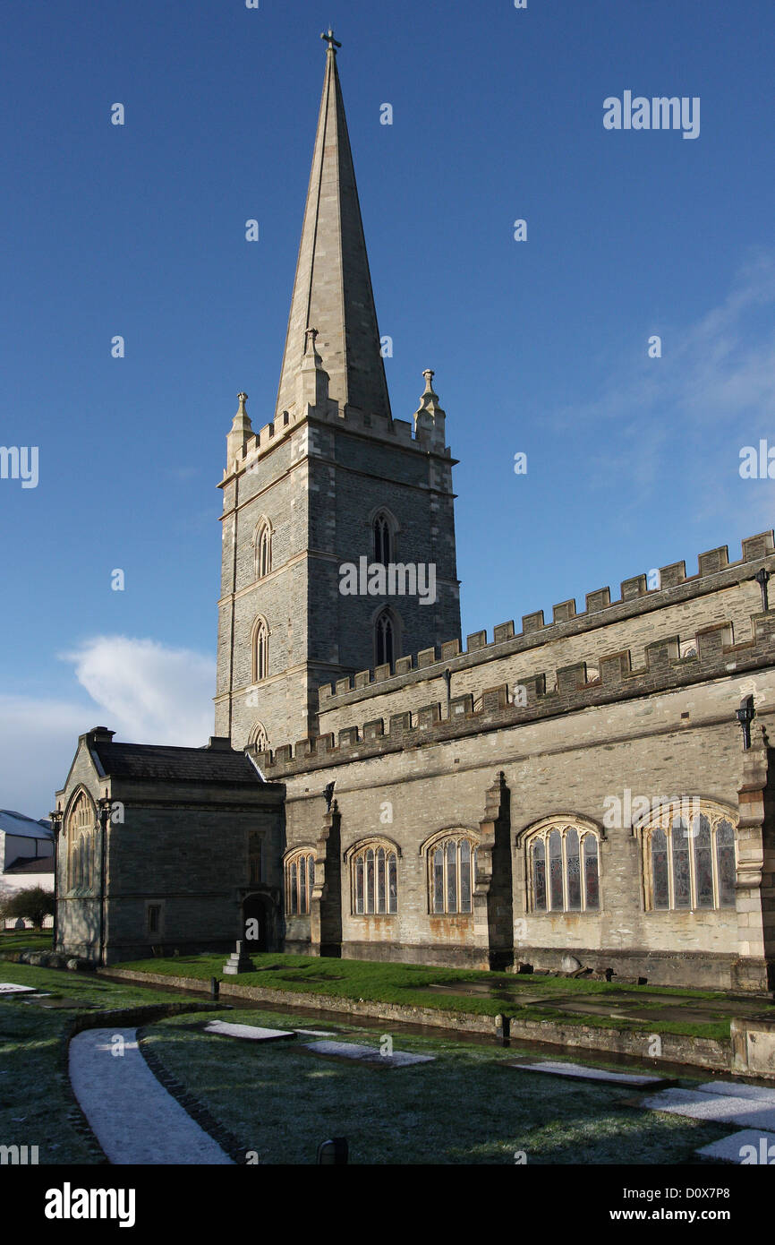 St Columb la cattedrale di Londonderry Irlanda del Nord Foto Stock