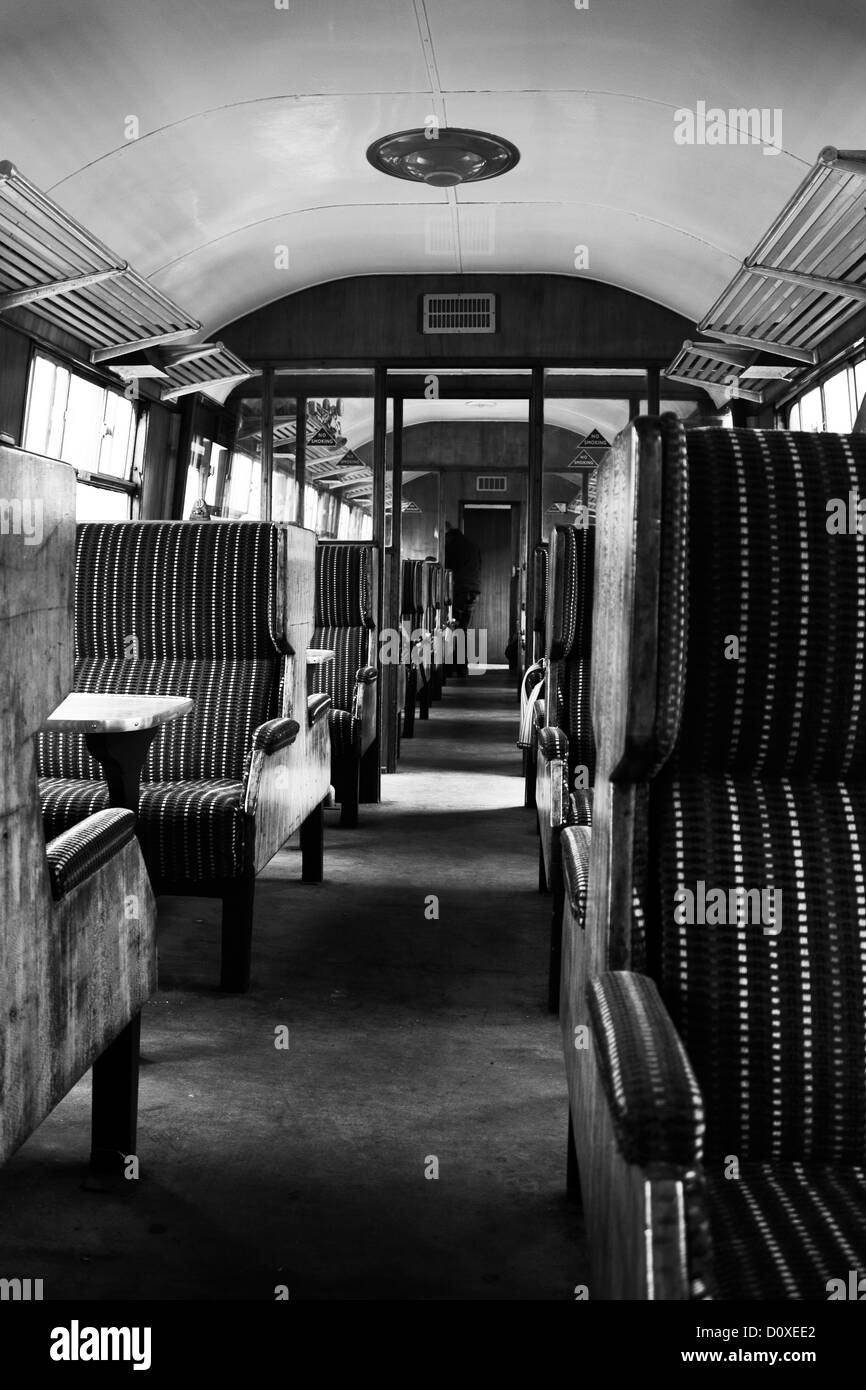 Trasporto di vecchi treni a vapore Foto Stock