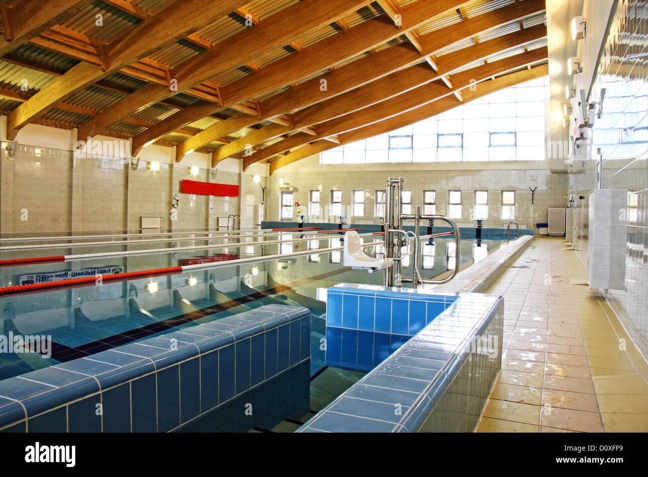 Piscina interna Foto Stock
