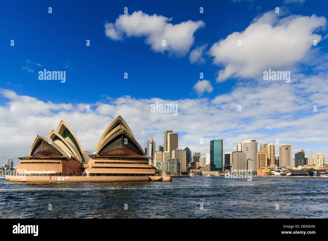 Australia, Bennelong Point, CBD, NSW, Nuovo Galles del Sud, Opera House di Sydney e il Sydney Harbour, UNESCO World Heritage, sito archit Foto Stock