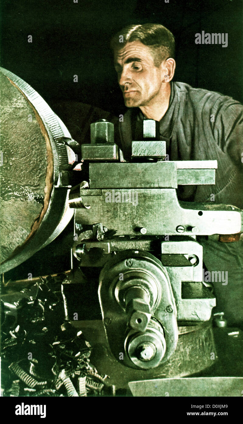 Tedesco, metallo, lavoratore, guerra, 1941, arma, Produzione, industria, Germania Foto Stock