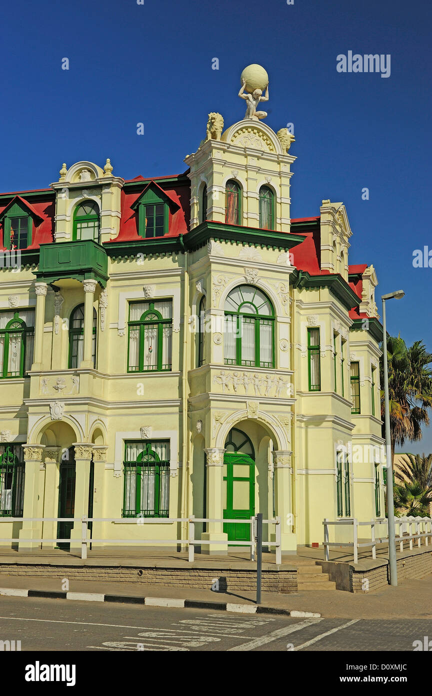 Africa, Namibia, Swakopmund, città, edificio Foto Stock