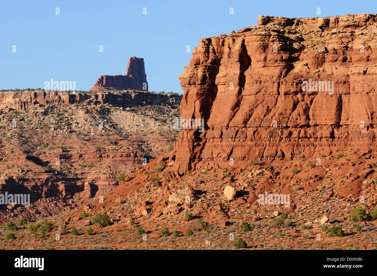 America, Stati Uniti d'America, Stati Uniti, quattro angoli, Colorado Plateau, Utah, Red Rocks, arenaria, deserto Foto Stock