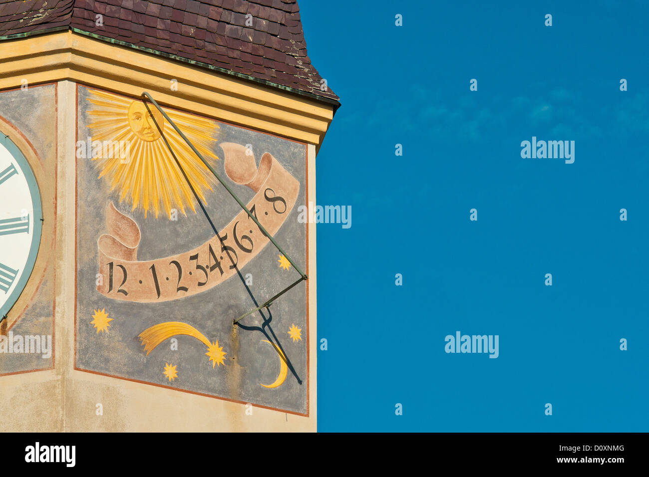 La Baviera, Germania, Europa House, home, la costruzione, la costruzione, storico, antica facciata, arte, mestiere, cultura, culturale, architetto Foto Stock