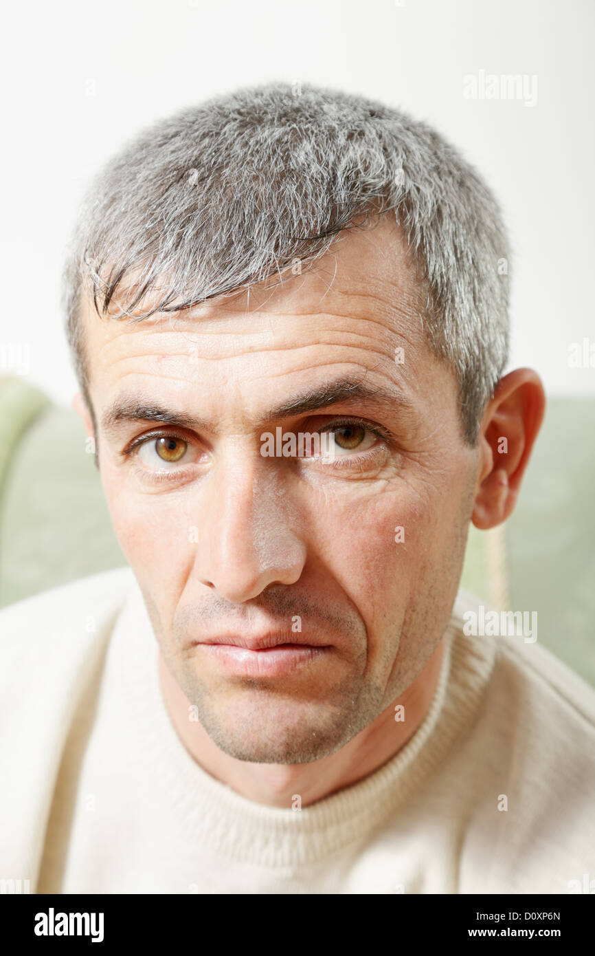Ritratto di uomo di mezza età Foto Stock