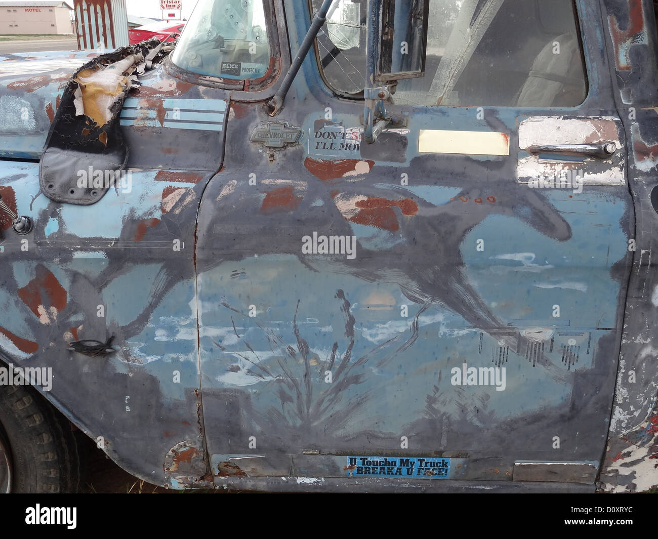 Vecchio dettaglio del carrello Foto Stock