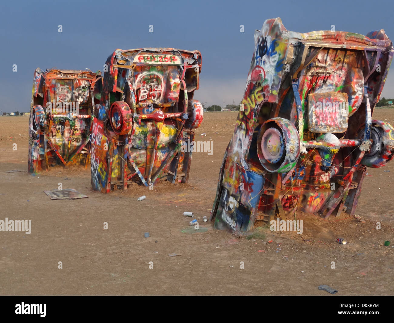 Cadillac Ranch di Amarillo Foto Stock