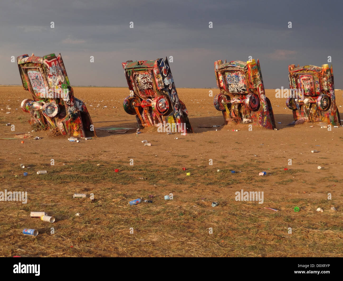 Cadillac Ranch di Amarillo Foto Stock