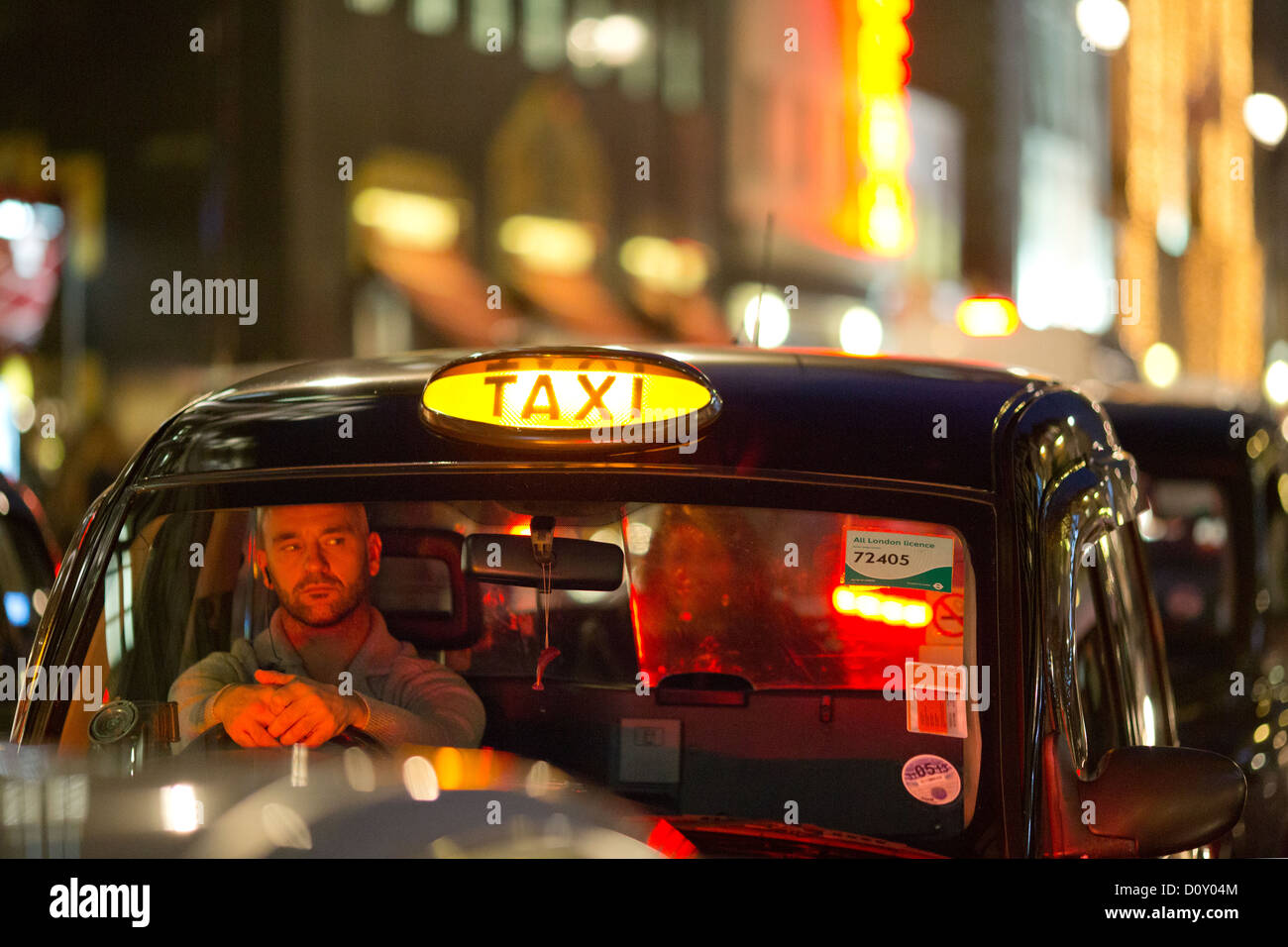 London black taxi. Foto Stock