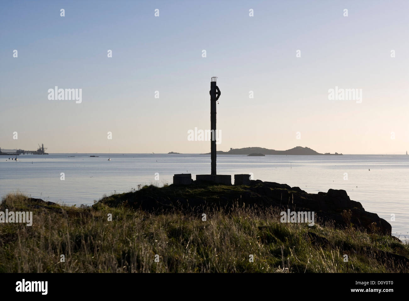 Downing punto Dalgety Bay lungo la costa di Fife, Scozia Foto Stock