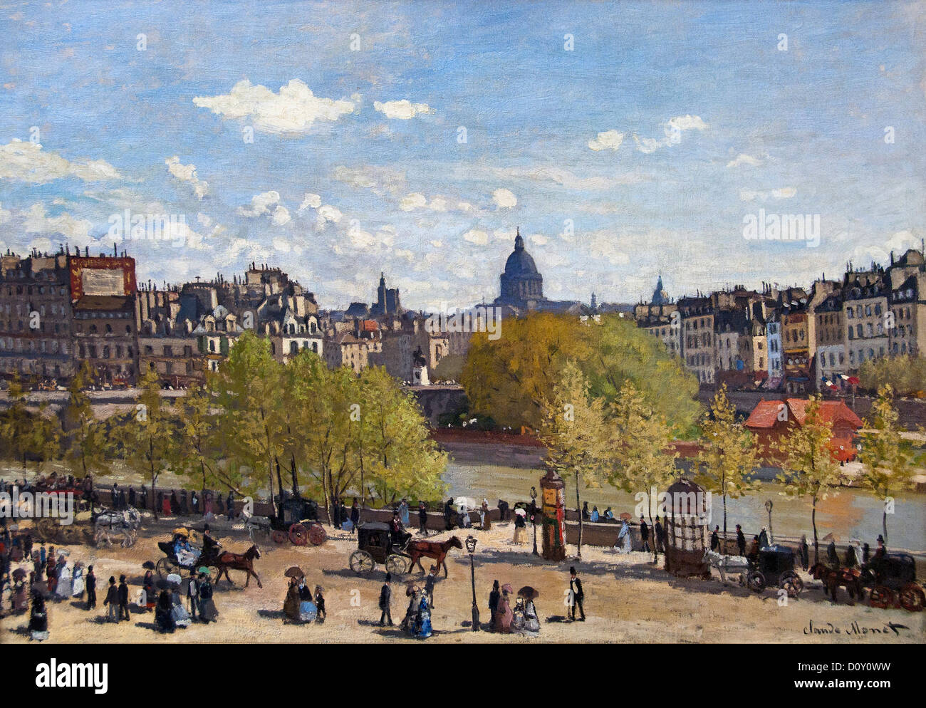 Claude Monet 1867 Quai du Louvre Claude Monet 1840 - 1926 Francia - Francese Foto Stock