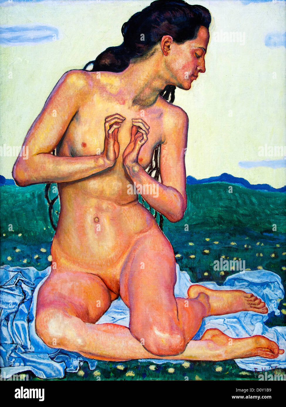 Ferdinando Hodger 1899 Studio per la giornata svizzera svizzero Foto Stock