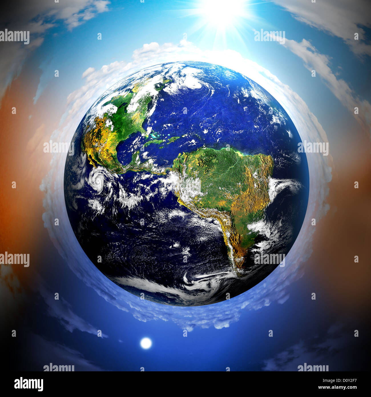 Giorno e notte Foto Stock