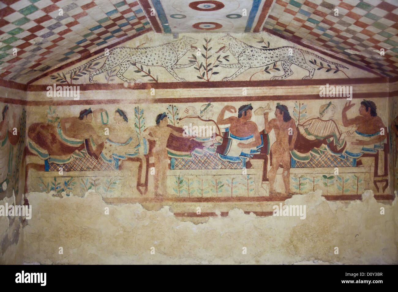 Tomba etrusca Foto Stock