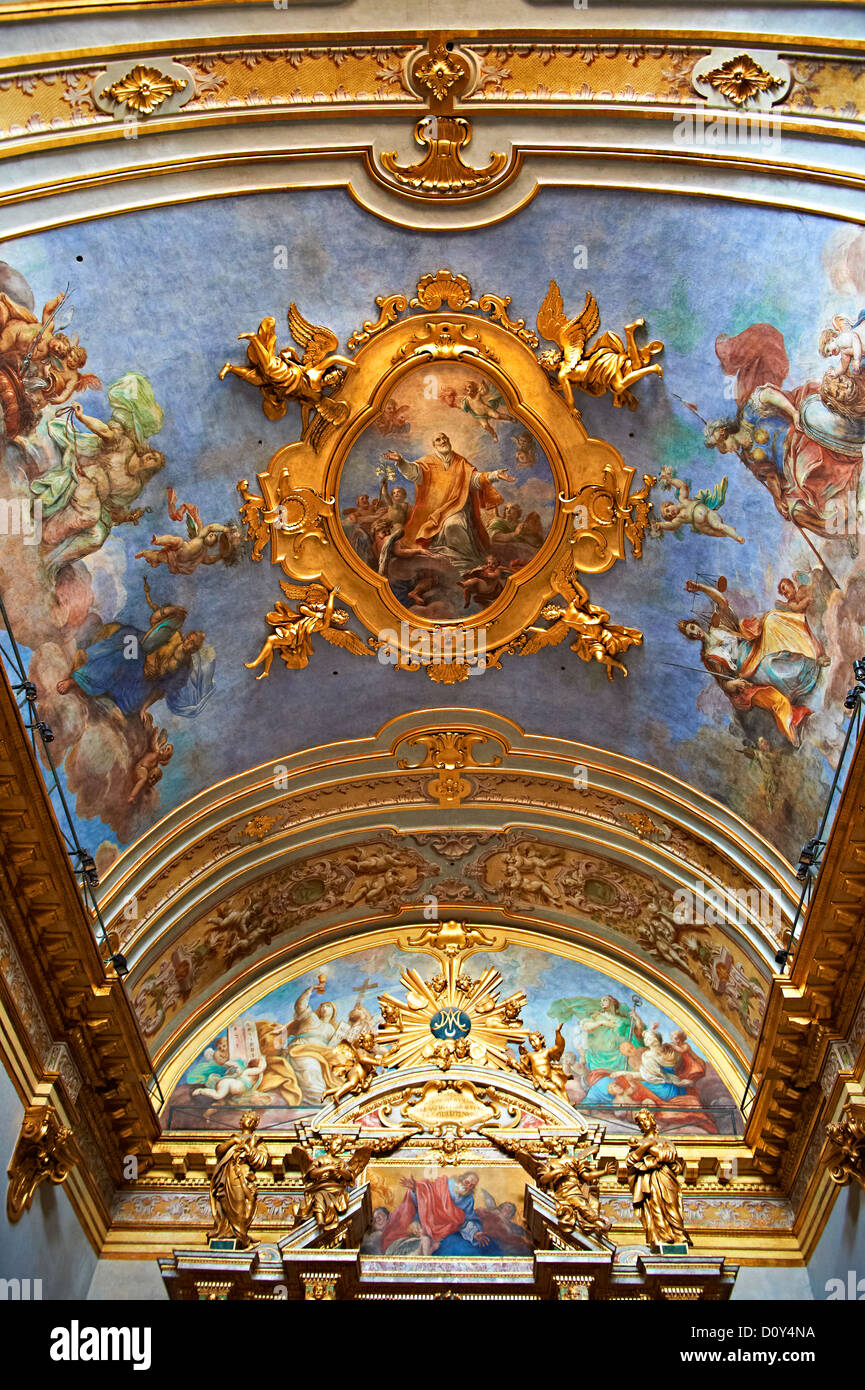 Altare barocco del Oratario del Fratenity di Sant Antonio da Padova ( Orario dell Fraternita S. Antonia di Padova ) Assisi Foto Stock