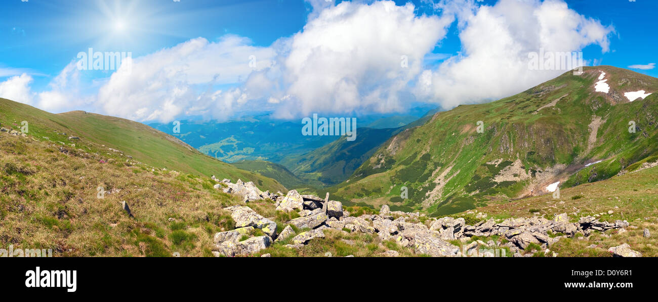 Estate paesaggio di montagna Foto Stock