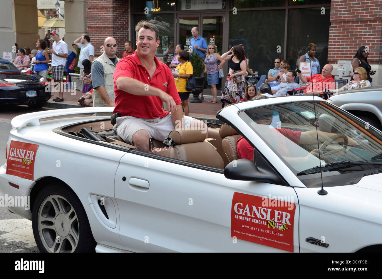 Doug Gansler Maryland Attorney General e , Md governatore candidato in sfilata Foto Stock