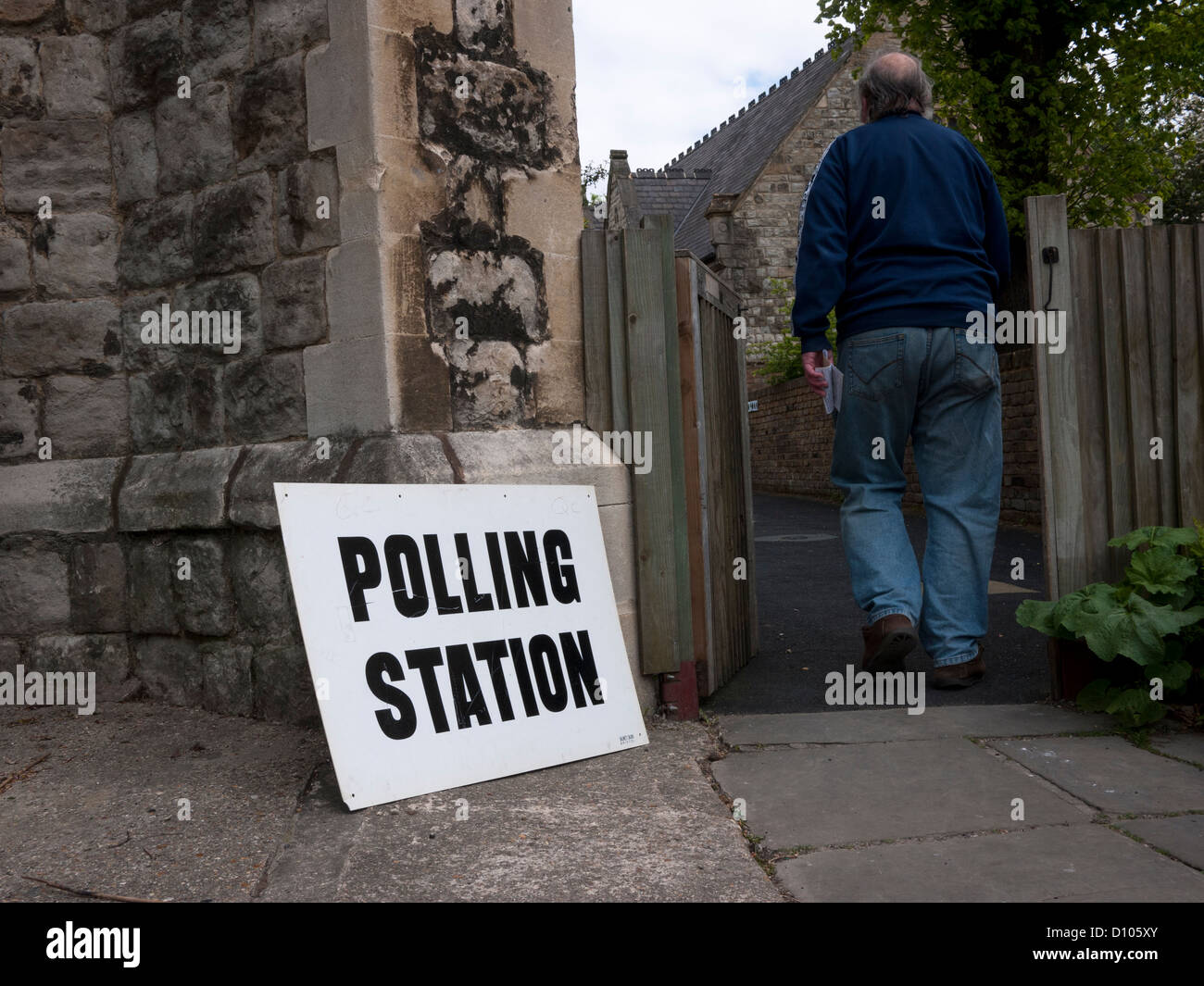 Stazione di polling, West Hampstead. Londra Foto Stock