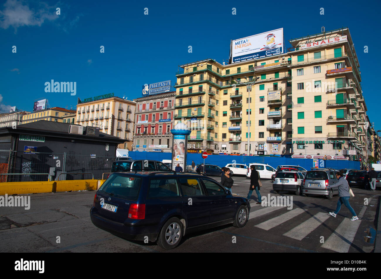 Piazza Garibaldi Napoli centrale città la regione Campania sud Italia Europa Foto Stock