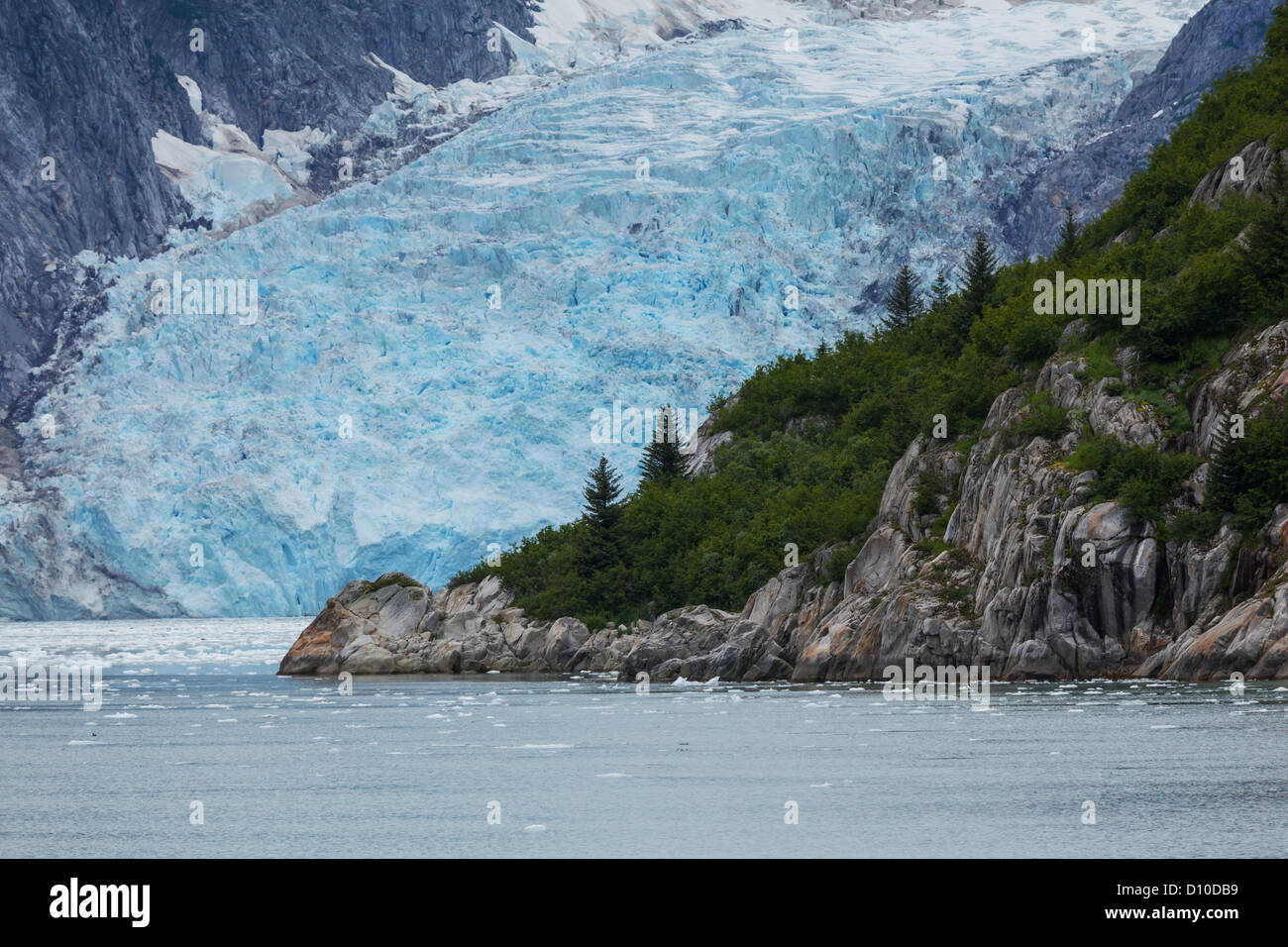 Vista panoramica del Glacier Bay in Alaska Foto Stock