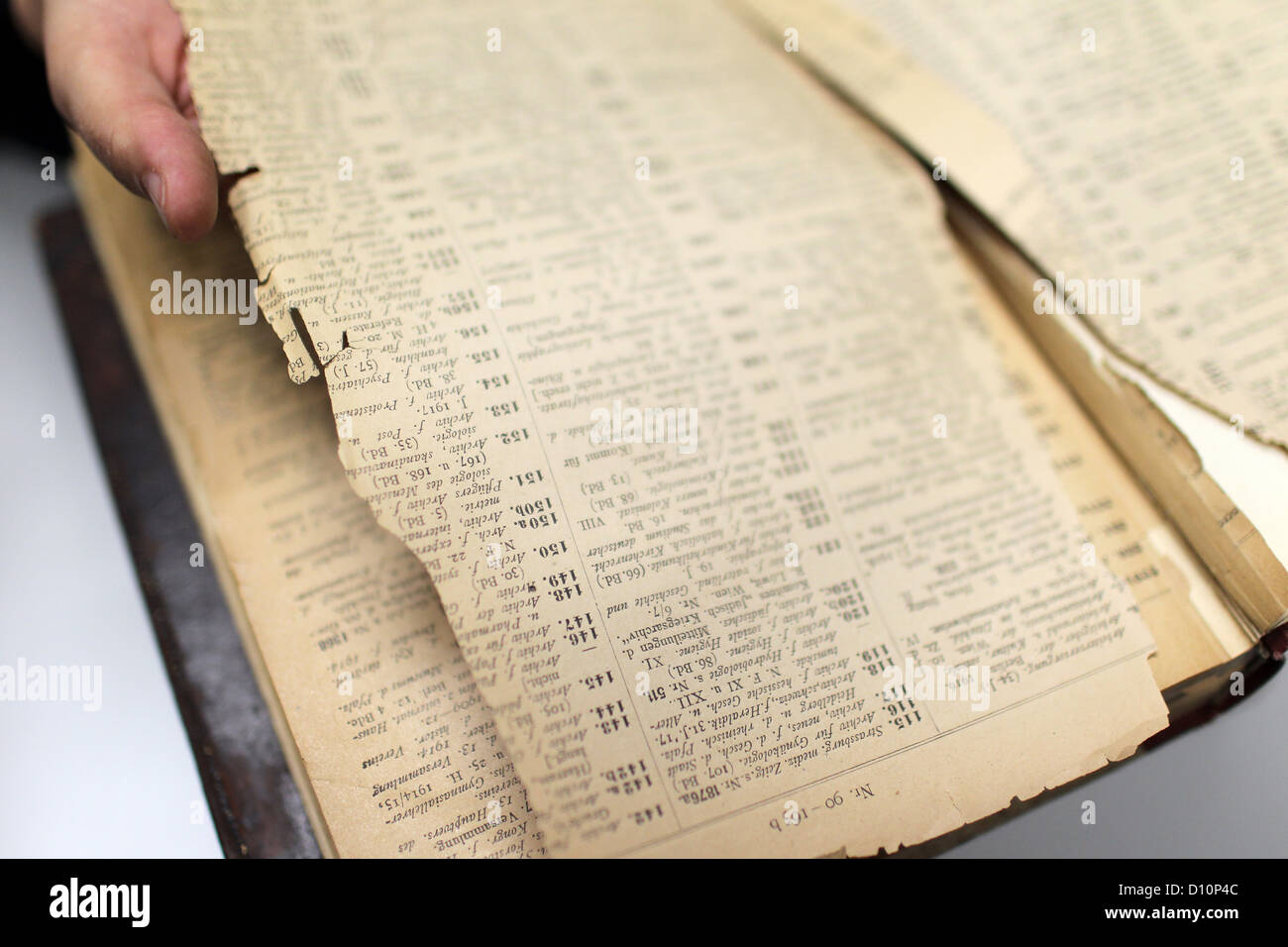 Kiel, Germania, directory rivista di circa 1920 nella CAU Foto Stock