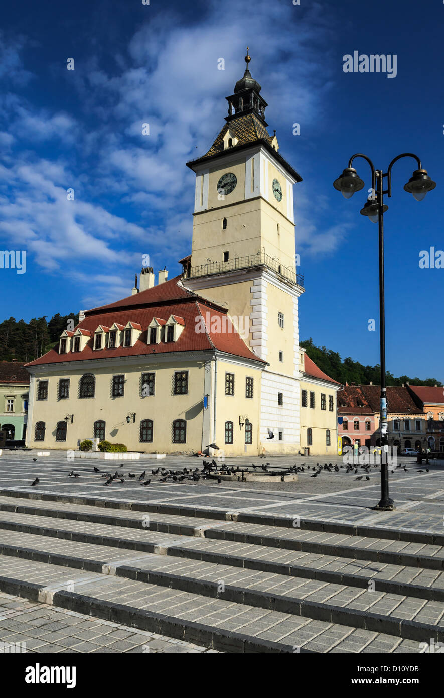 Consiglio casa (Casa Sfatului) è il centro storico della città di Brasov, Romania Foto Stock