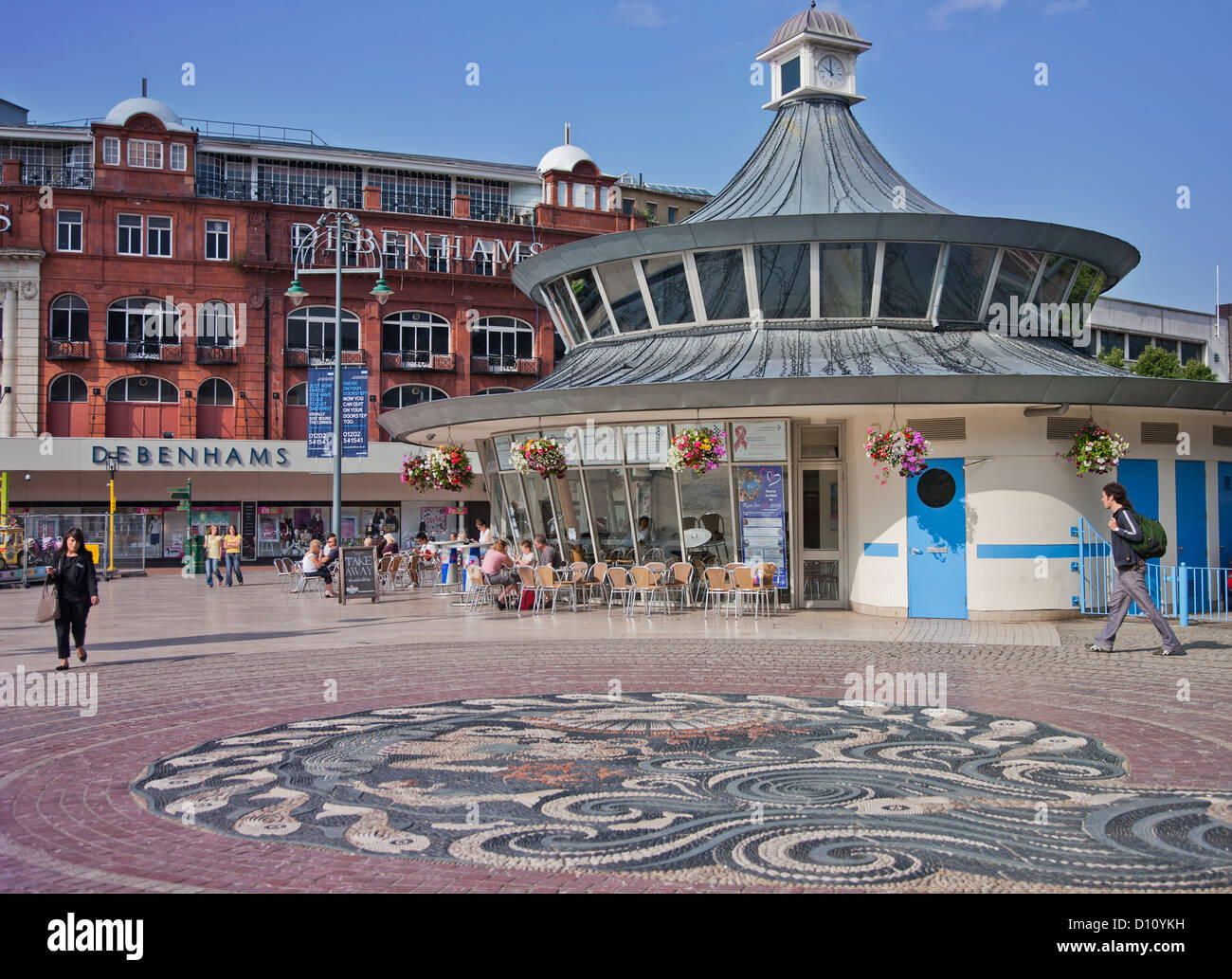 Piazza di Bournemouth, Bournemouth City Centre, Dorset, England, Regno Unito Foto Stock