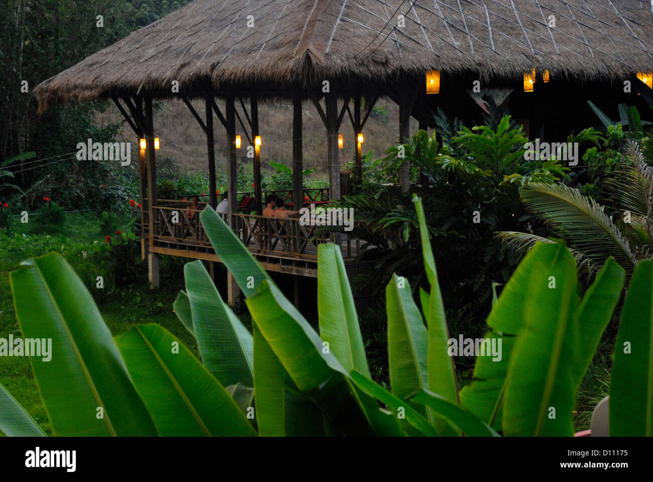 Villaggio Verde, lisu Sri Dong Yen. Mae Teang, Chiang Mai, Thailandia, Asia Foto Stock