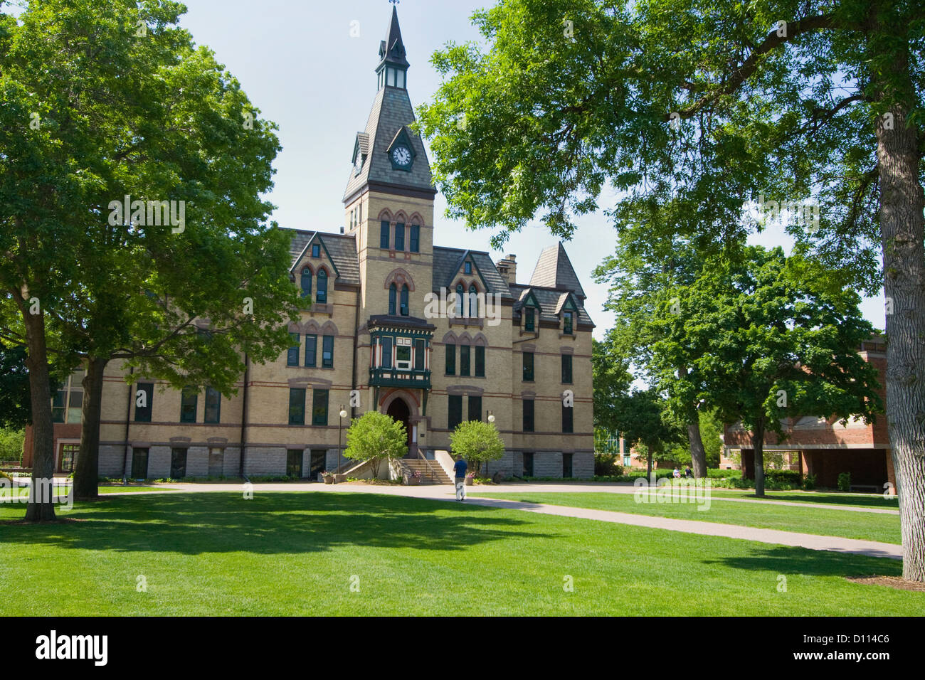 Università di Hamline vecchia amministrazione principale edificio sul Registro Nazionale dei Luoghi Storici. St Paul Minnesota MN USA Foto Stock