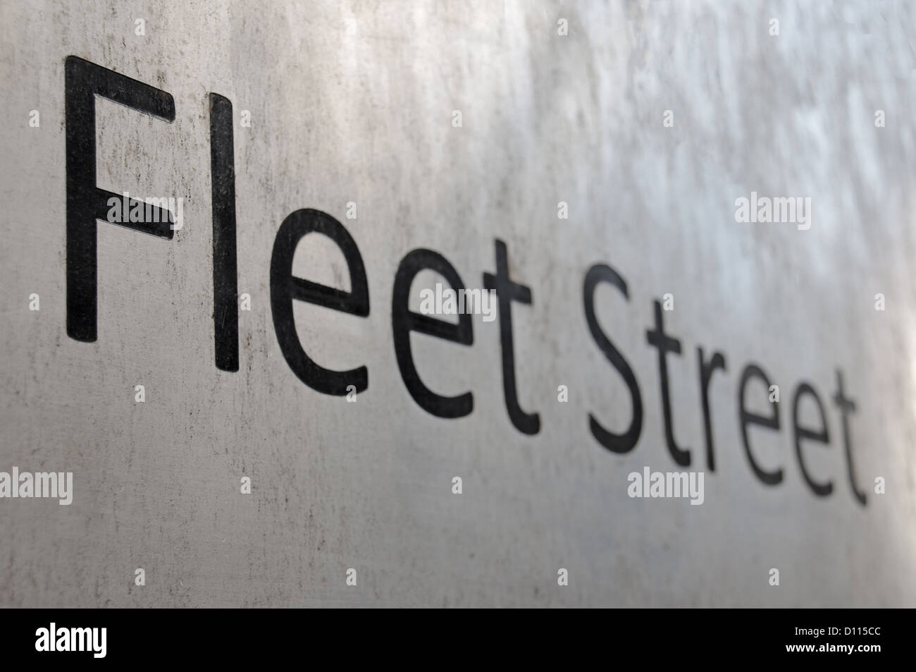 Fleet Street sign in Londra Foto Stock