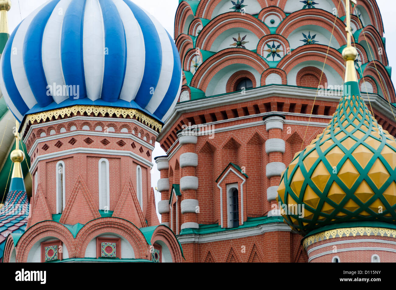 Cattedrale di San Basilio, piazza Rossa di Mosca, Russia Foto Stock
