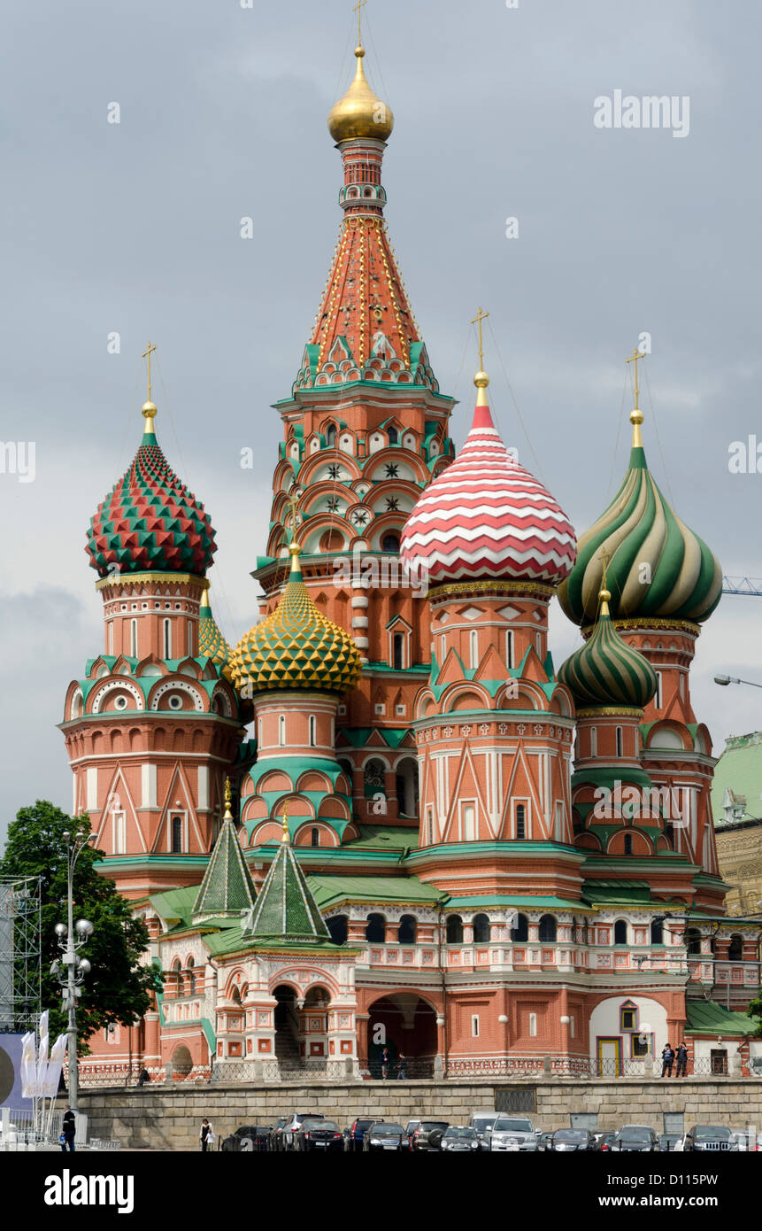 Cattedrale di San Basilio, piazza Rossa di Mosca, Russia Foto Stock