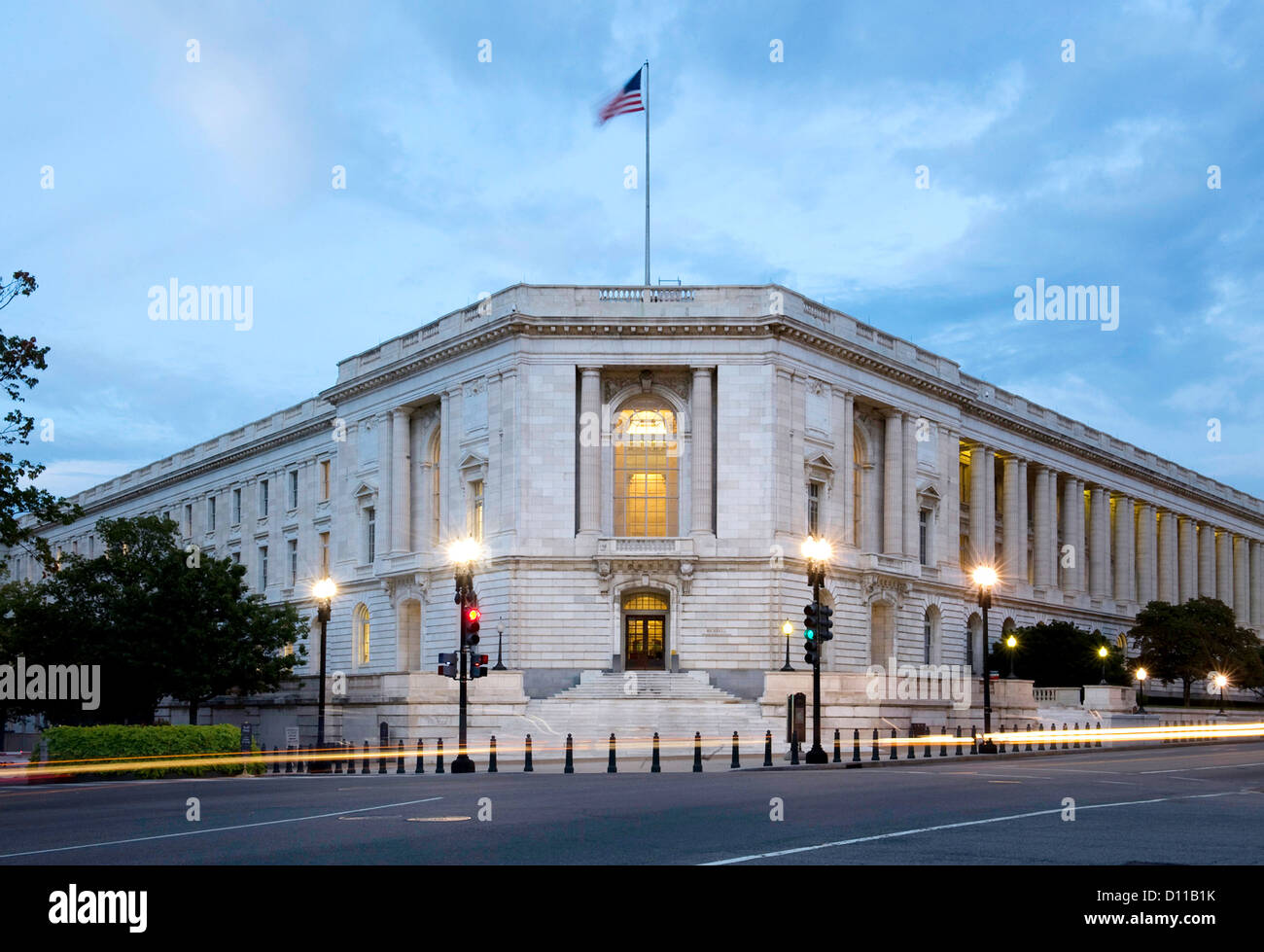 Il senato di Russell Edificio per uffici è il più antico del senato degli USA edifici per uffici a Washington, DC. Foto Stock