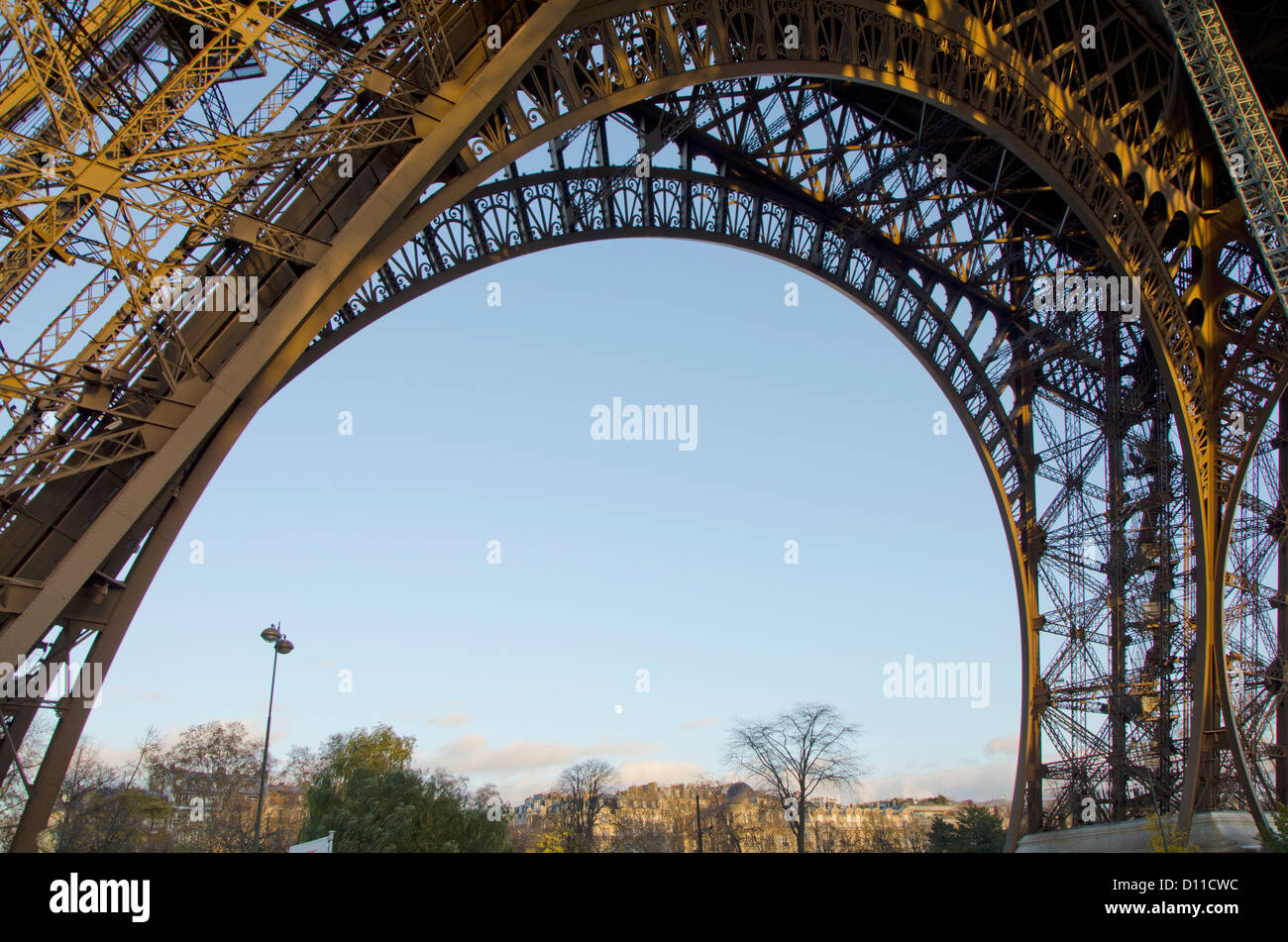 La Torre Eiffel a Parigi, il Trocadero, Francia. Foto Stock