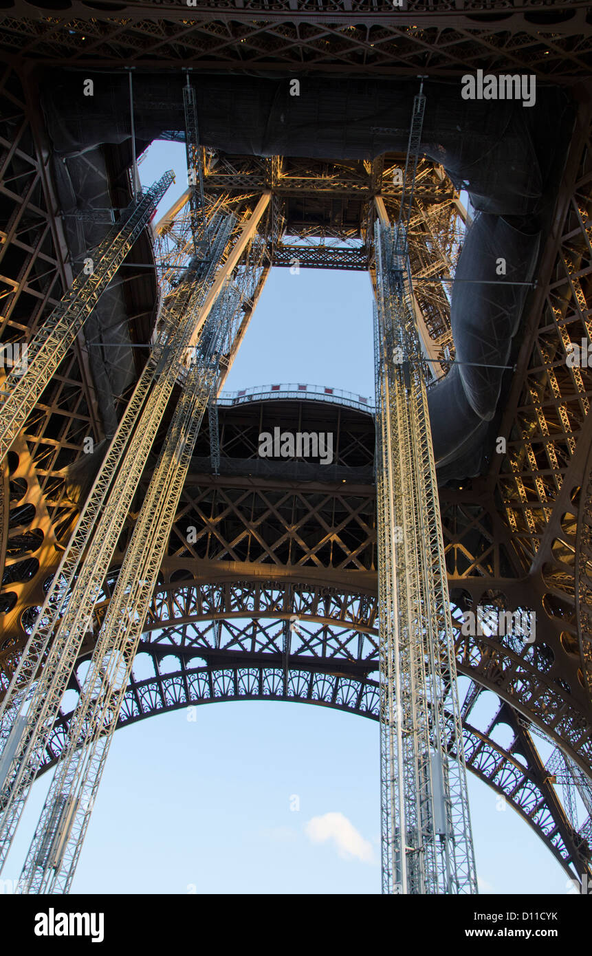 La Torre Eiffel a Parigi, il Trocadero, Francia. Foto Stock