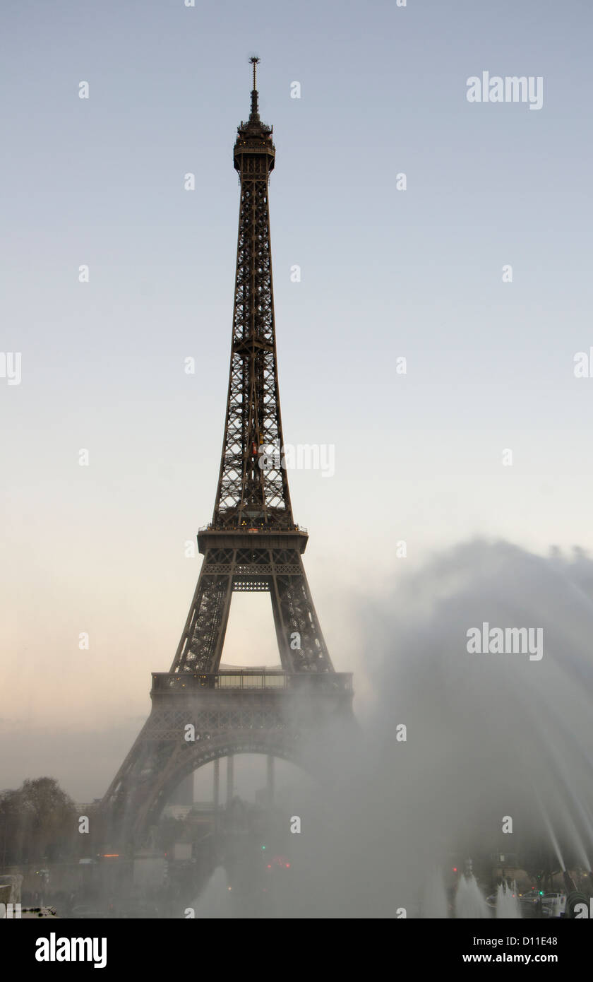 La Torre Eiffel a Parigi Foto Stock