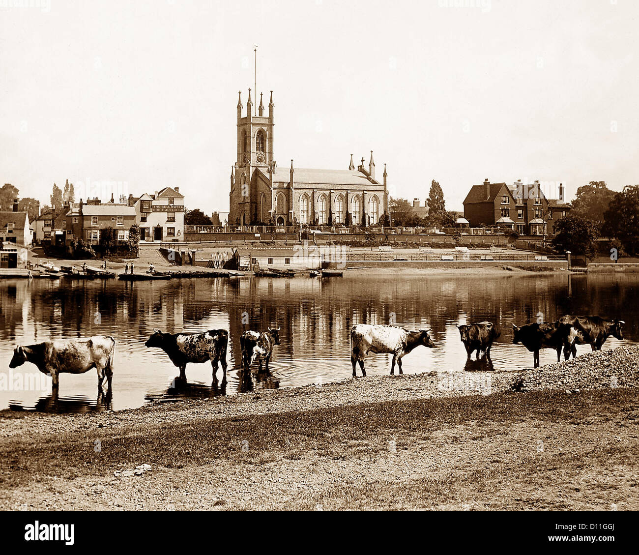 Hampton on Thames periodo Vittoriano Foto Stock