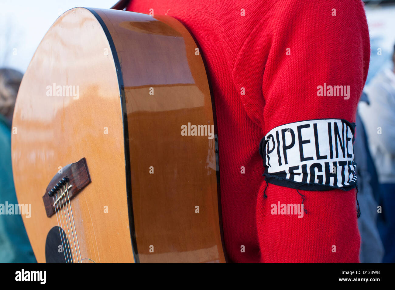 La protesta della Keystone XL pipeline. Foto Stock